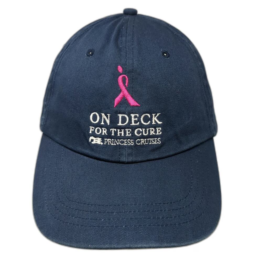 Princess Cruises Baseball Cap Blue One Size On Deck For The Cure Pink Ribbon Hat